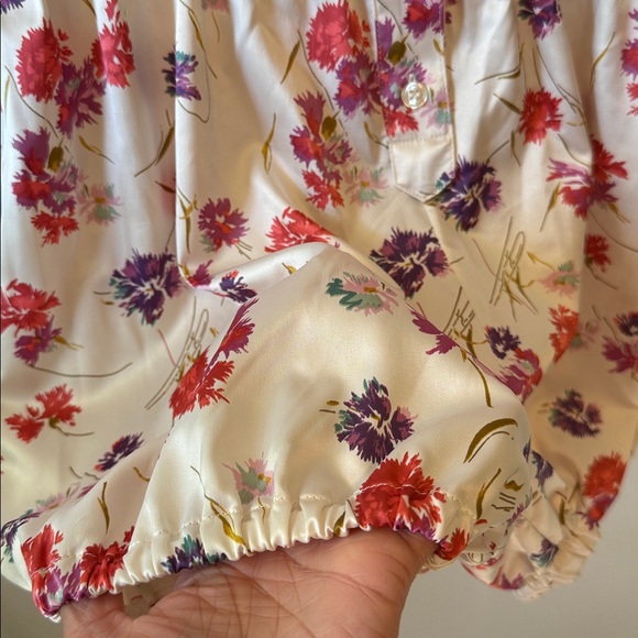 Fiorucci Floral Jumper, Romper - Shortsleeve NWT Sz Medium (Euro 44) - Picture 7 of 8